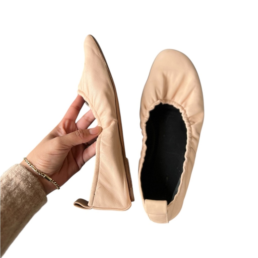CELINE Phoebe Philo Leather Pink Ballet Ballerina Flats Slip Ons - Picture 3 of 10